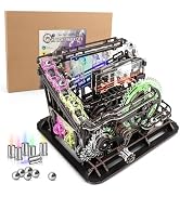OWNONE 1 3D Wooden Puzzle Marble Run with LED Lights, Wooden Model Building Kits for Adults, Wood...