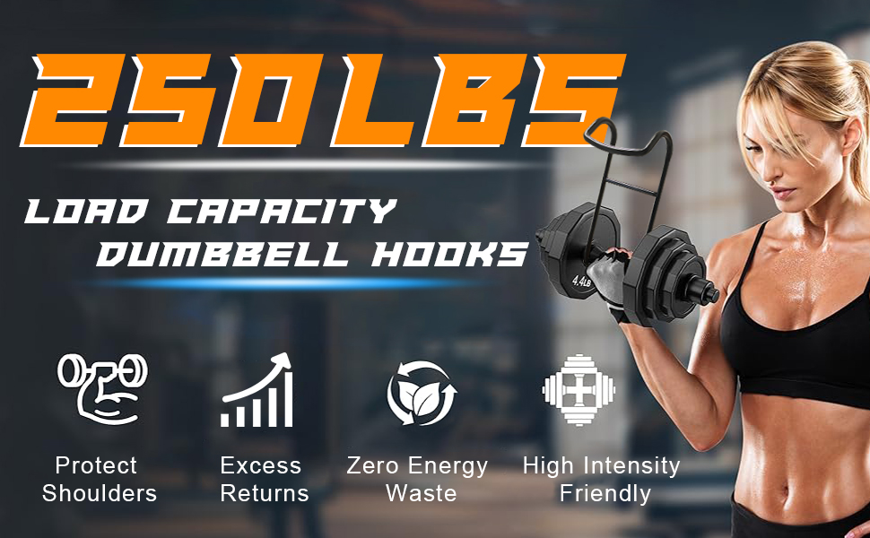 Dumbbell Spotter Hooks