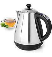 Mixpresso Electric Kettle Temperature Control, Hot Water Kettle Electric, Cordless 1 Liter Capaci...