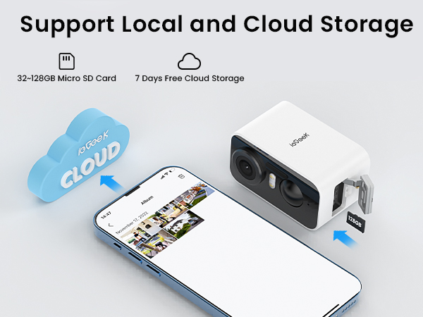 ieGeek Solar Security Cameras Wireless Outdoor with Solar Panel 2K WiFi Wireless Cameras