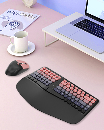 Ergonomic Wireless Keyboard and Mouse