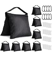 Aimosen 8 Packs Sandbags Weight Bags for Light Stand Photography Video Support, Heavy Duty Saddle...