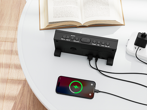 alarm clock with usb charger