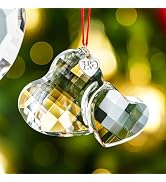 H&D HYALINE & DORA Clear 2026 Crystal Double Heart Hanging Ornaments Glass Heart Ornament Collect...
