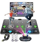 FWFX Wireless Dance Mat for Kids & Adults, Interactive TV Game System with Fitness Dance Pad, Plu...