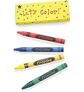 CrayonKing 50 Sets of 4-Packs in Box (200 total bulk Crayons) Restaurants, Party Favors, Birthday...