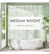 Amazer Extra Long Shower Curtain Liner 72 x 84 Clear Plastic Shower Liner PEVA Waterproof Inside ...