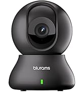 blurams Security Camera, 2K Indoor Camera 360° Pet Camera for Home Security with Phone App, Motio...