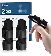 Finger Splint, 2pcs Finger Brace Support Stabilizer for Index, Middle, Ring Fingers Straightening...