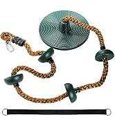 ZENFUN Swing Rope with Platforms, Tree Swing with Rope&Platforms Disc, Secure Trees House Swings,...