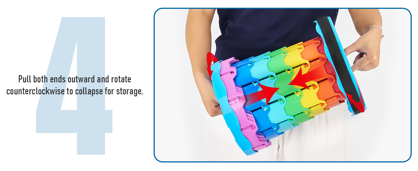 Upgraded Foldable Stool Thickened, Portable Collapsible Stool Retractable Stool for Fishing