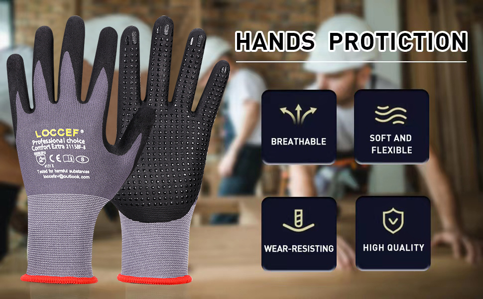 Allows for a controlled grip Oil and slippery resistant
