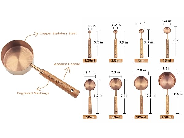 stainless steel measuring cups