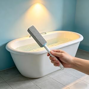 No more harsh fumes or failed sprays. This heavy-duty stone removes calcium & hard water fast.