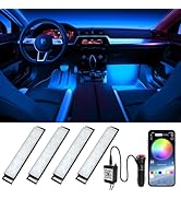 Honalia LED Car Lights Interior, Lights for Car Interior with Smart APP Control, Multicolor Auto ...