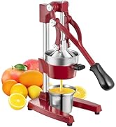 TONGCHANT Commercial Heavy-Duty Cast-Iron Hand-Press Manual Juicer Squeezer for Orange Lemon Lime...