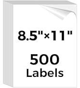 Mailing Labels for Laser/Inkjet Printer, Address Labels Stickers - 500 Sheets 8.5” x 11” Full She...