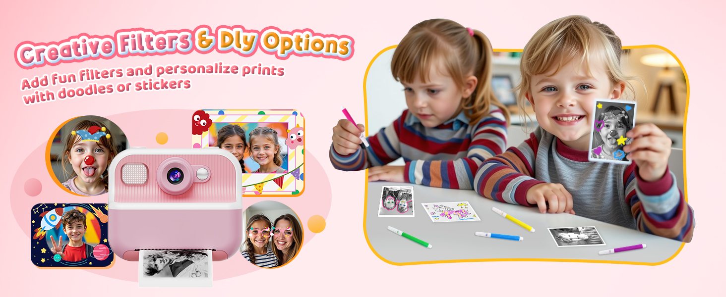 kids camera instant print