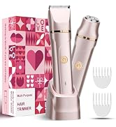 Bikini Trimmer for Women - 2-in-1 Electric Razors for Women | Dual Ceramic Blades Electric Shaver...