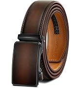 KEMISANT Men Belt Ratchet Click Belt Genuine Leather Adjustable For Men Golf Dress Casual Jeans 1...