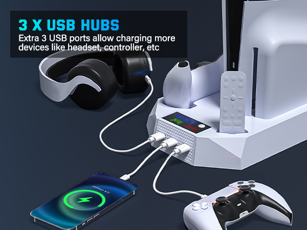 ps5 cooling station with charger