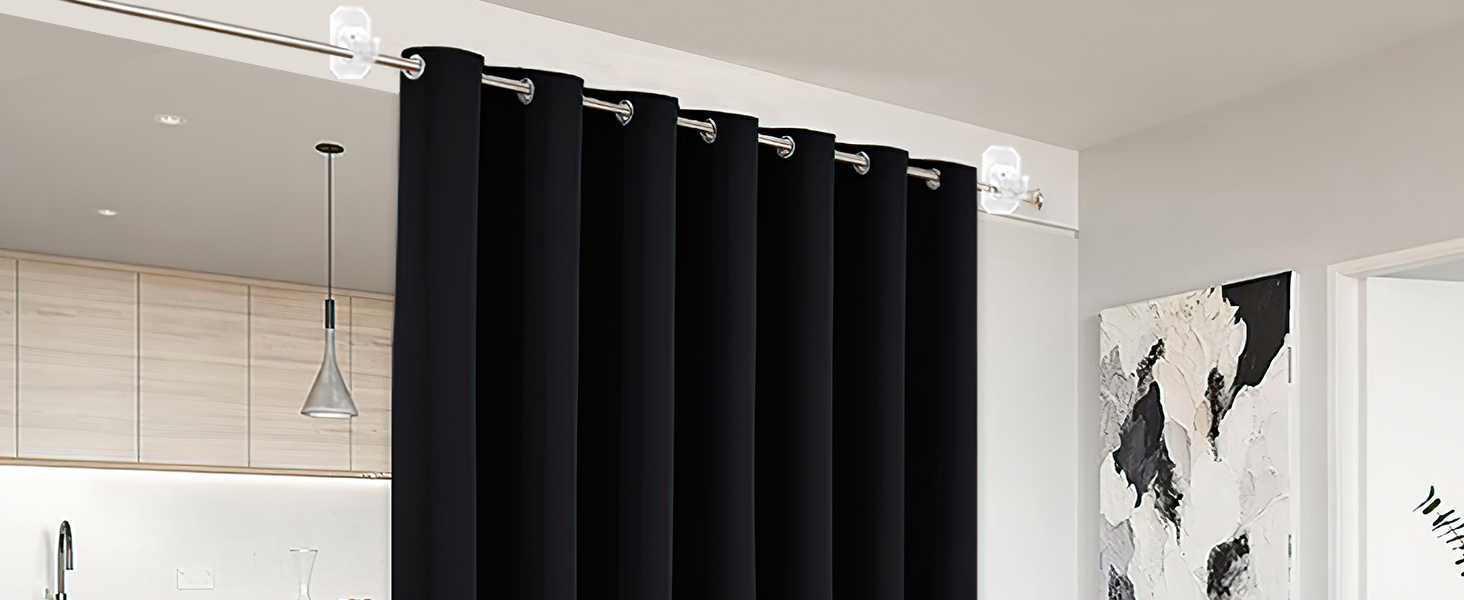 renter friendly curtain rod