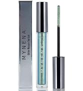 Mynena Blue Holographic Lash Mascara Top Coat - Thin Wand - Prism | Glitter Topper, Zero-Fallout,...