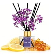 Reed Diffuser Set,3.38 fl oz (100 ml) - Starlight Oil Diffusers with 6 Reed Sticks for Bathroom S...