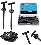 Yunvolx 30Pcs Nylon Car Cable Ties Fasteners Zip Tie Clips & Plastic Rivet Straps with One-Way Lo...