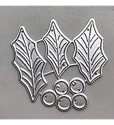 Christmas Metal Die Cuts Xmas Flower Cutting Dies Pine Leaves Embossing Stencils Template for Car...