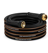 HODUP Heavy Duty Garden Hose 20 FT x 5/8" - Non-Expandable Hybrid Rubber Water Hose, Flexible & L...