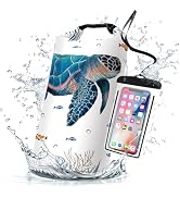 Waterproof Dry Bag,Roll Top Sea Turtle Coral Starfish Waterproof Backpack 5L/10L/20L Floating and...