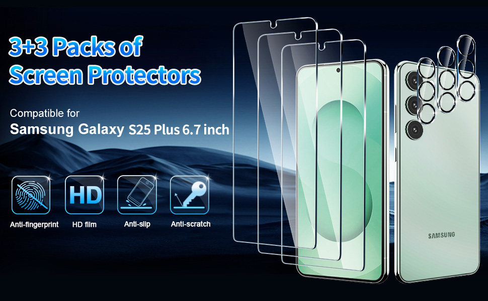 Firtstnow S25 Plus Screen Protector for Samsung Galaxy