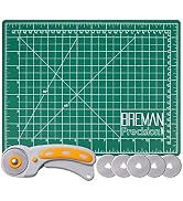 WA Portman Self Healing Cutting Mat and Rotary Cutter Set - 9x12 Inch Mat - 45mm Rotary Cutter - ...