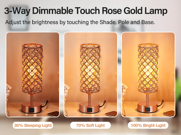 rose gold lamp
