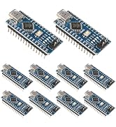 10-Piece Set of Nano Boards for Nano V3.0 ATmega328P with CH340,5V 16M Microcontroller Boards,Com...