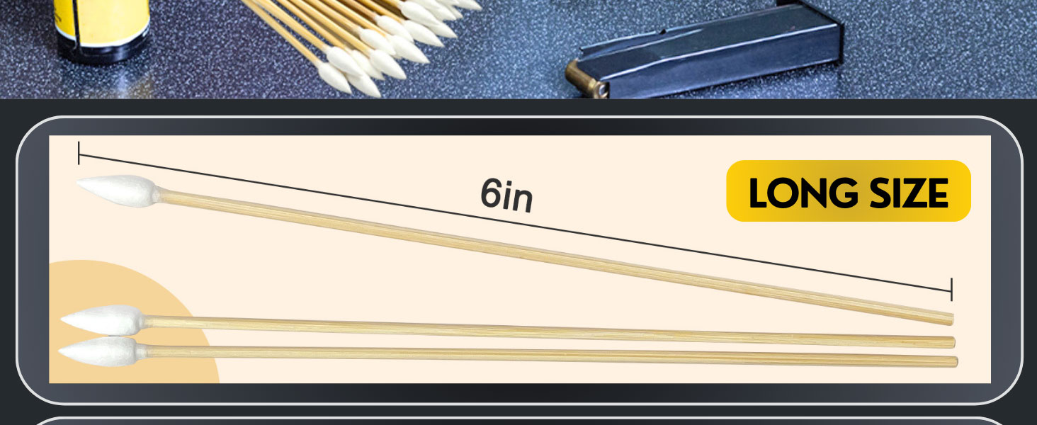 gun cleaning q tips pointed