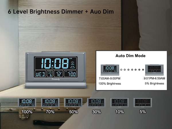 auto set digital clock
