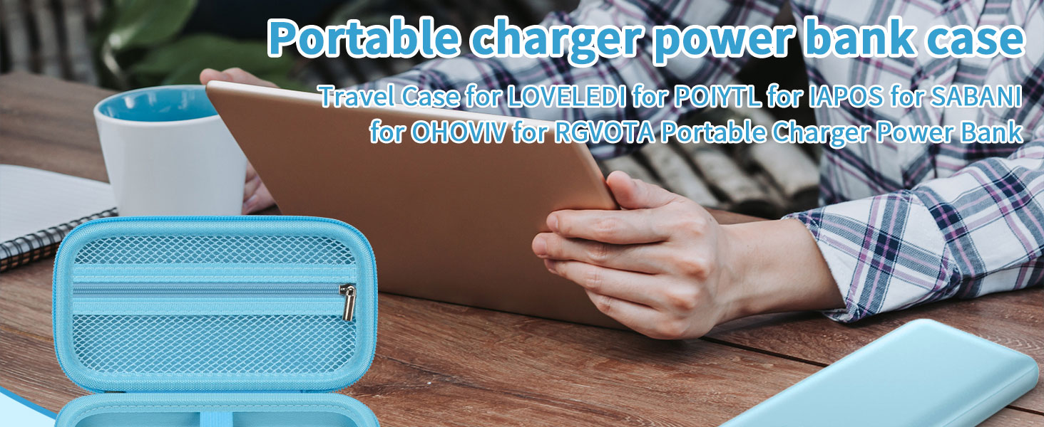 LOVELEDI charger power bank Travel Case