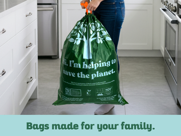 bags 13 gallon large trash bags food scrap bags kitchen trash bags bags for food scraps kitchen