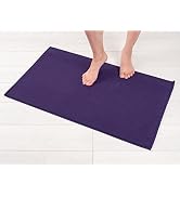 American Soft Linen Bath Rug, 20 in 34 in 100% Cotton Bath Mats Rugs for Bathroom, Non Slip Washa...