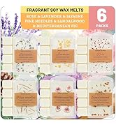 STRN Wax Melts, Scented Soy Wax Cubes Infused with Summer Essential Oil, Lavender, Jasmine, Sanda...