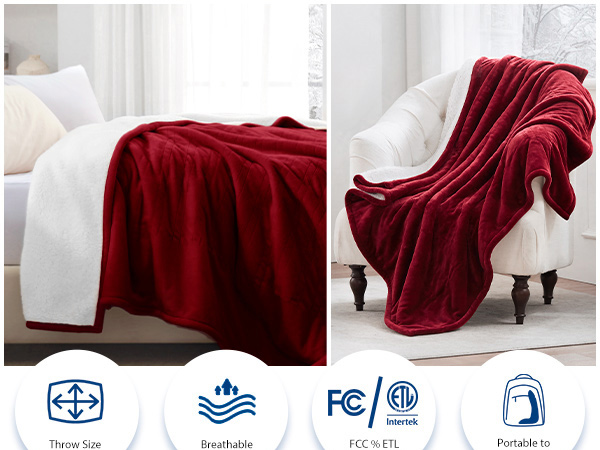 Heated Blanket throw
