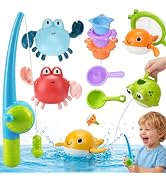 ZHFUYS Clockwork with Fishing Pole, Stackable Cups,Toy for Kids,12 Pack