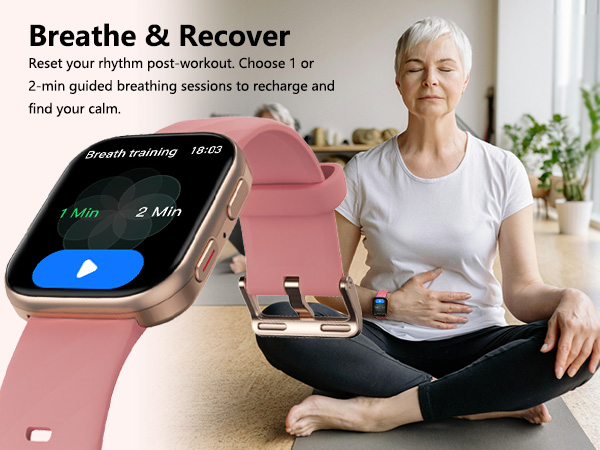 fitness trackers with breath training for women