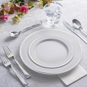 Plastic Cutlery Heavy Duty - 160 Piece Plastic Silverware - Plastic Utensils - Plastic Cutlery