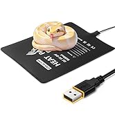 ONKELYIM USB Reptile Heat Pad, 6"X8" 8W Heat Mat for Reptiles, Reptile Heating Pad Under Tank Ter...