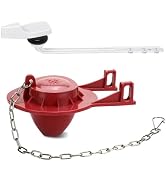 Toilet Handle Replacement Kit Front Mount with 2-Inch Toilet Flapper Replacement, Toilet Stopper ...