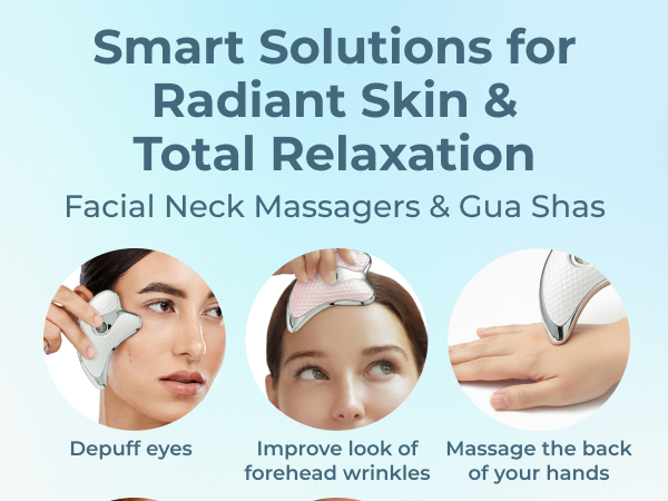 eclat gua sha scraping facial massager lymphatic drainage face neck body muscle red light therapy