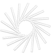 40 PCS Clear Plastic Rulers, Clear Ruler for School, Office, Home, Plastic Ruler Straight Ruler(1...